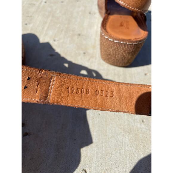 Spring Step Inocencia brown leather wedge sandal 41 / 9.5-10 - Picture 11 of 11